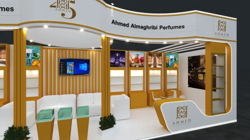Ahmed Almaghribi Perfumes exhibition stall fabricated for Lahore