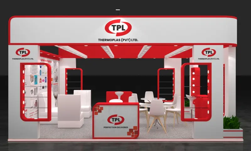 TPL Thermoplast exhibition stall fabricated in Karachi