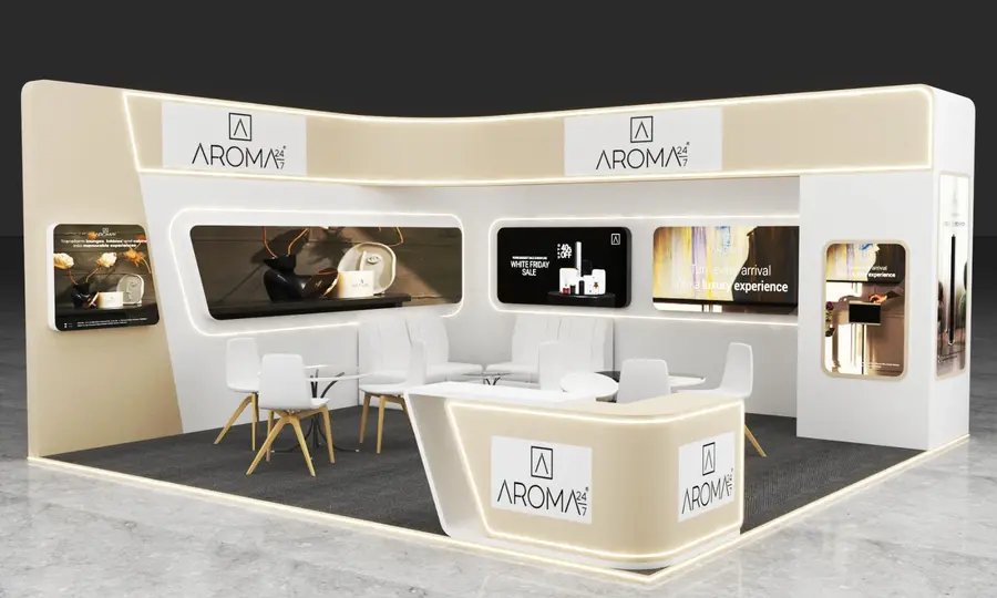 Aroma 247 exhibition booth detail, view 5