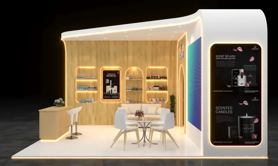 Aroma 247 exhibition booth detail, view 7
